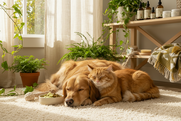 Productos para el cuidado de las mascotas, perros y gatos.