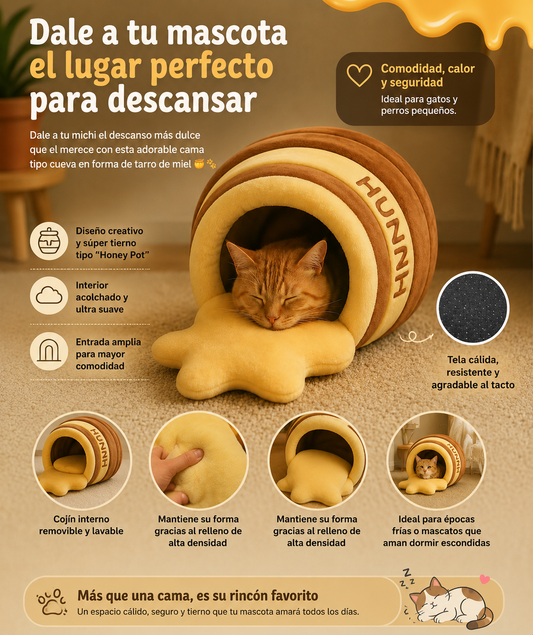 Cama Refugio Honey Pot para Gatos